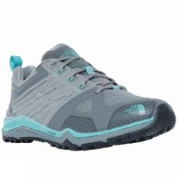 The North Face Womens Ultra Fastpack II GTX Shoe Moon Mist Grey / Agate Green